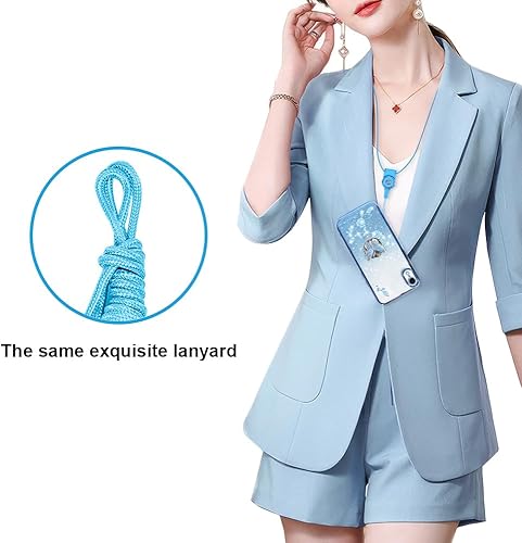 Miniatura 5 de Funda protectora para Apple iPhone XR, para mujeres y niñas, funda protectora de TPU con diseño floral de mariposa con purpurina y soporte + correa