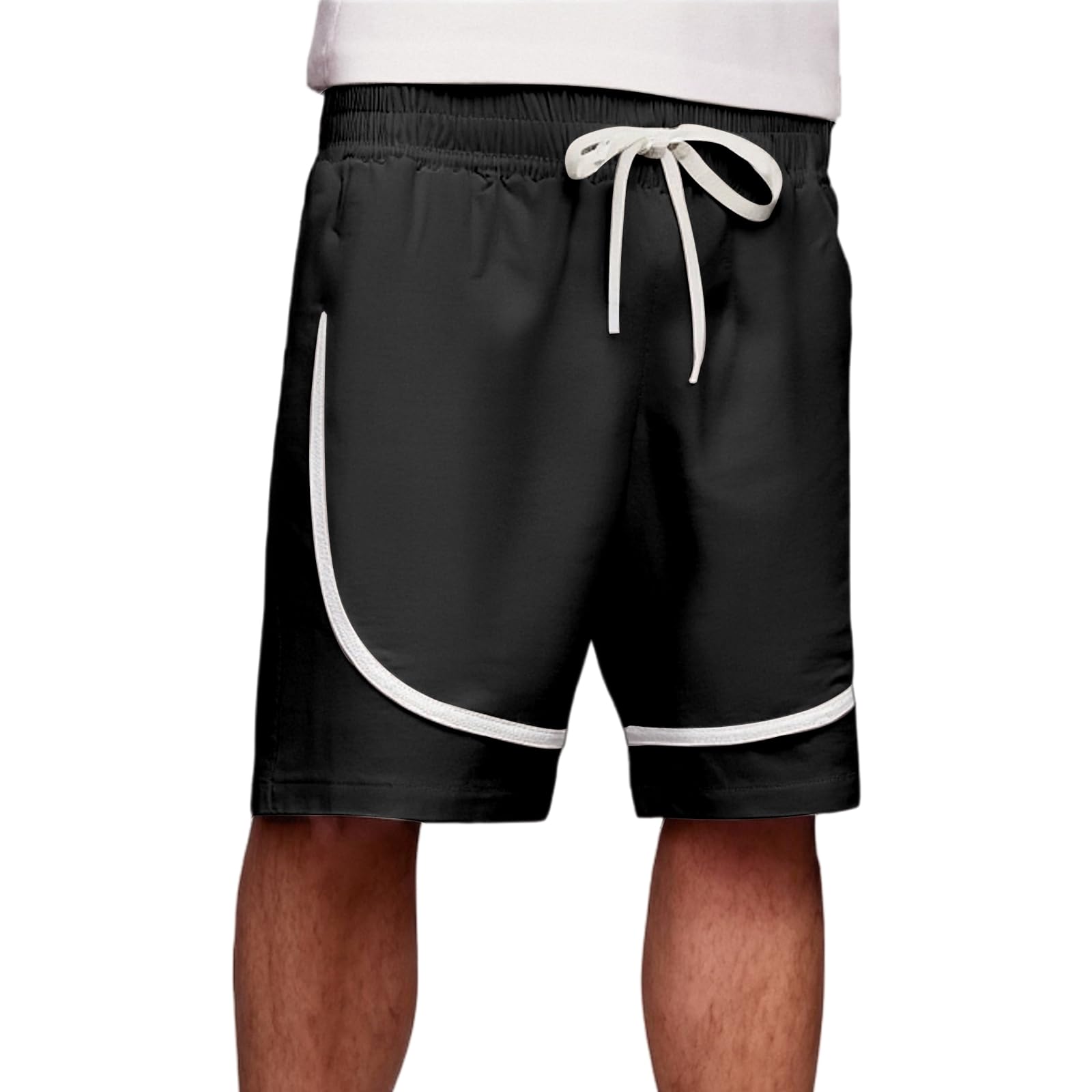 evzosrz Workout Running Shorts for Men Lightweight Moisture-Wicking Quick Dry Short Summer Beach Sports Basketball Shorts