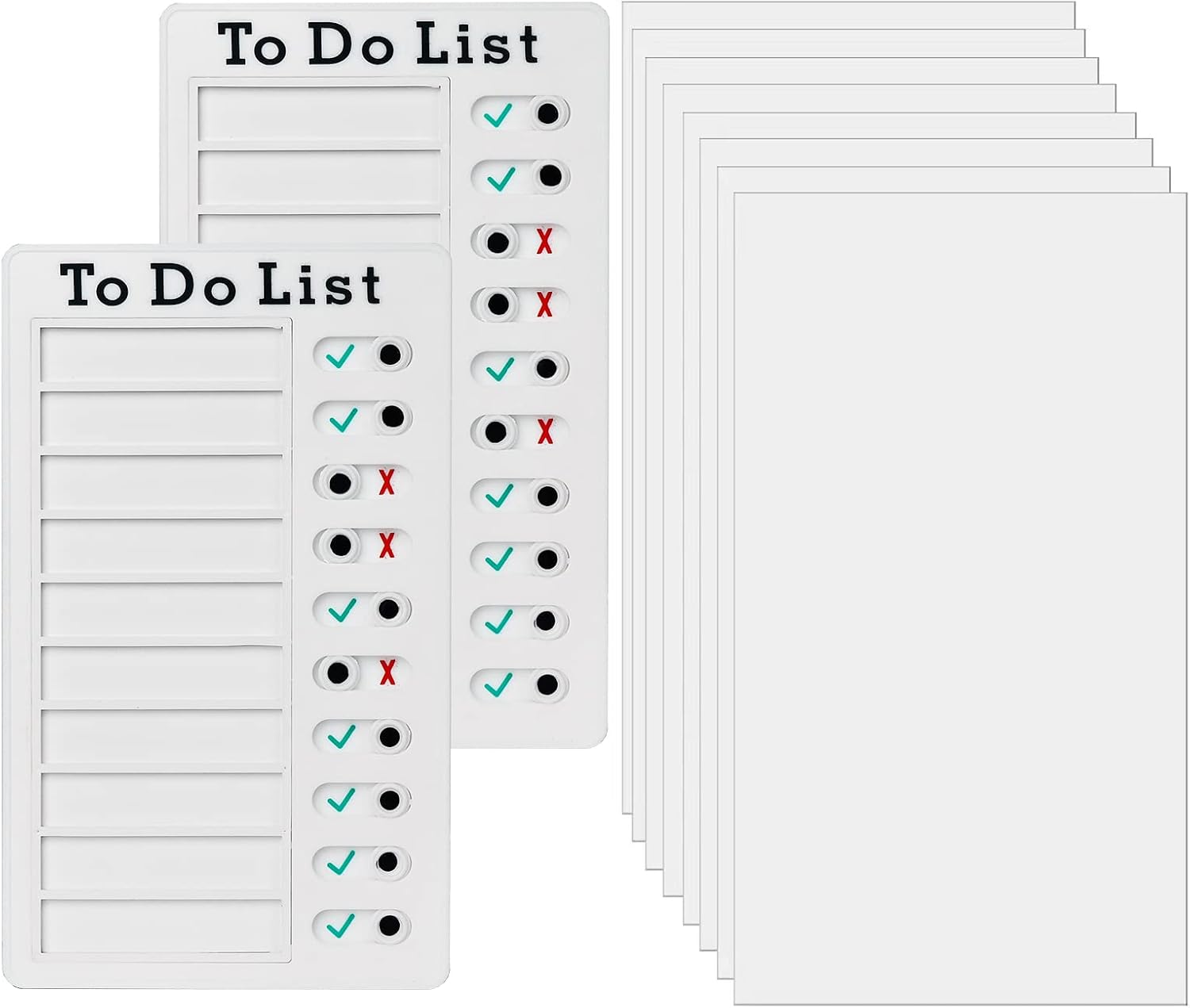 2 Pieces Chore Chart for Kids, Portable to Do List Memo