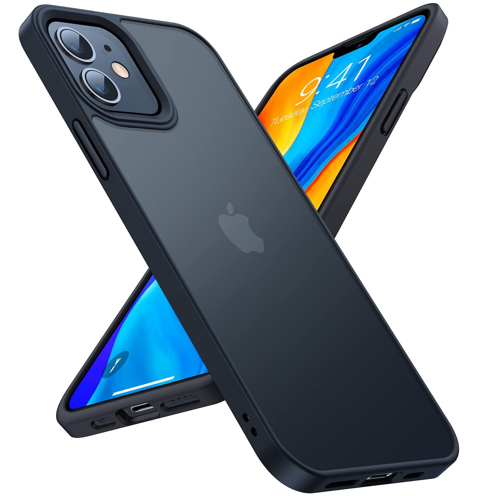 iPhone - iPhone 12 pro シルバー 128 GB  TORRASカバー付 Amazon.com: TORRAS Magnetic UPRO Ostand Case for iPhone 12