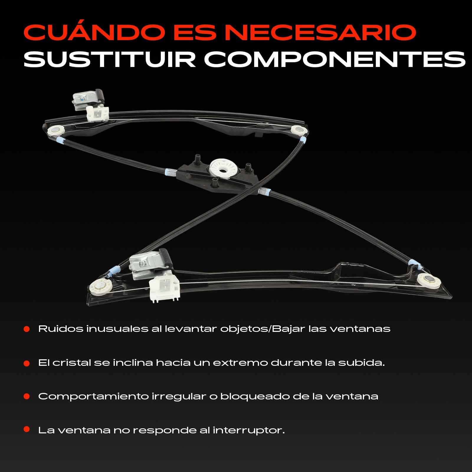 Frankberg Regulador de elevalunas eléctrico sin motor 4/5 puertas | 6Y1837461, sin Motor, eléctrico, 4/5 puertas, Al frente, izquierda