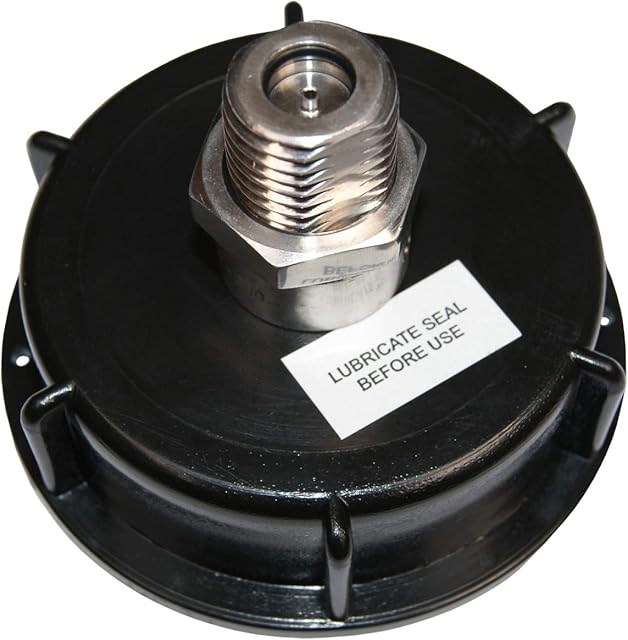 2 Inch Pressure Barrel Cap with Stainless Steel S30 Valve & Piercing Pin