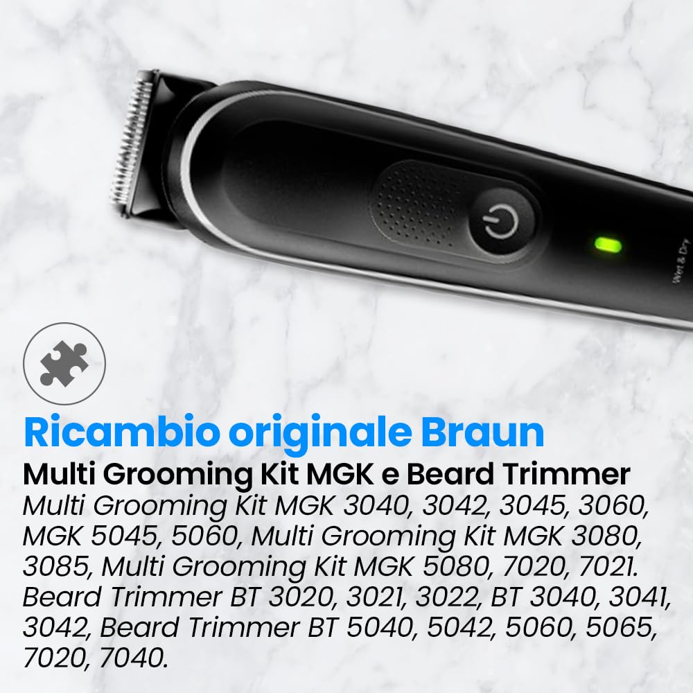 Anakel Home Lama di Ricambio 81634451 compatibile con il Braun Kit Multiuso MGK e il Tagliacapelli | Testina per Tagliacapelli da Uomo per MGK 3040, 3042