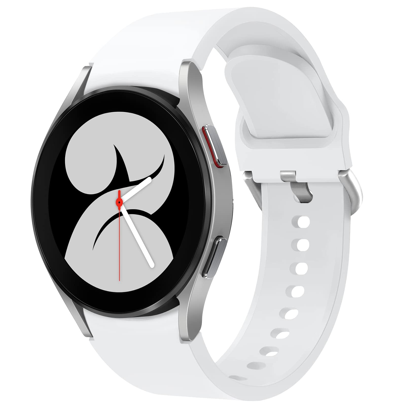 For Samsung Galaxy Watch 7 6 5 4 FE Band 40mm 44mm/Galaxy Watch 5 Pro Band 45mm/6 Classic 43mm 47mm/4 Classic 42mm 46mm,20mm No Gap Soft Silicone Bracelet Sport Strap Women Men