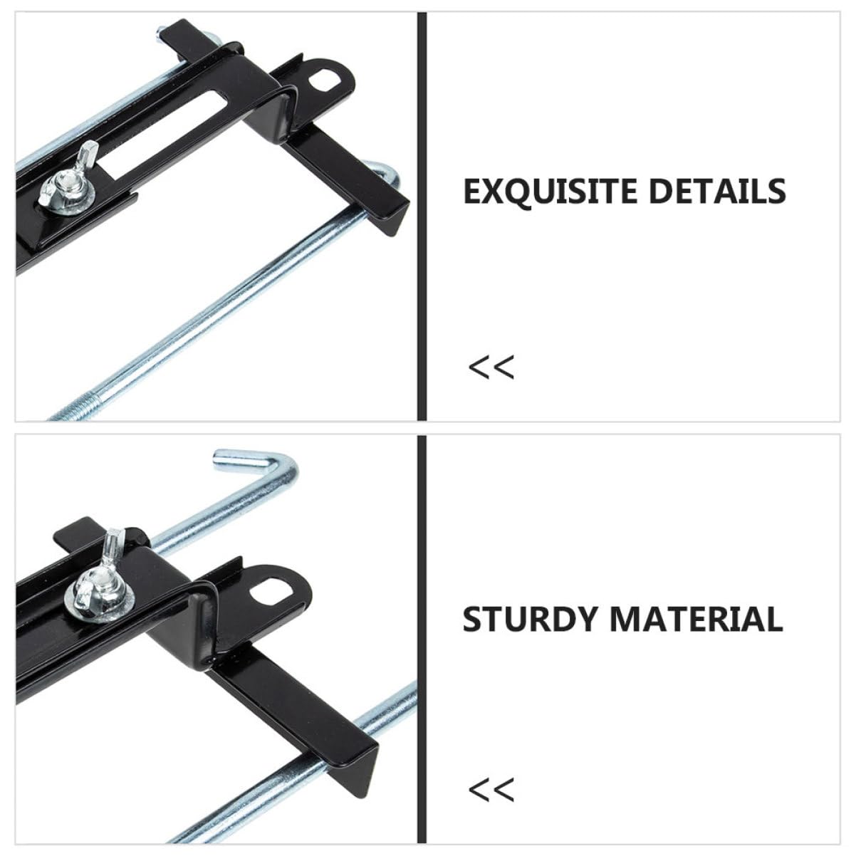 Sosoport 2 pièces Support de Batterie Réglable pour Voiture Fixation Sécurisée des Batteries Auto Compatible avec Divers Modèles et Marques de Véhicules