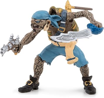 Papo - Realistic Mutant Turtle Pirate Figure - Ages 3+ Pirates Collection - Creative Play Fantasy Adventure - Gift Idea Toy for Girls and Boys