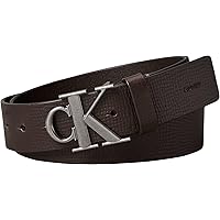 Calvin Klein Men'sCk Fibbia 40mm Fisso LV04D7085GCinture, Marrone