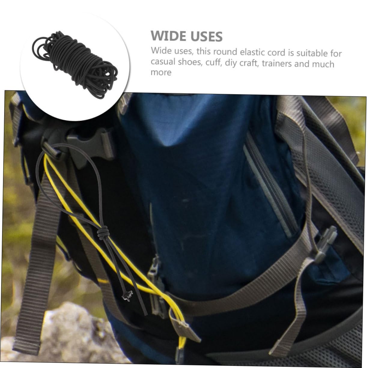 Cuerda Elástica Redonda De Cordón Elástico Para Puños y Zapatillas Deportivas Para Reemplazo De Cordones Calzado Casual