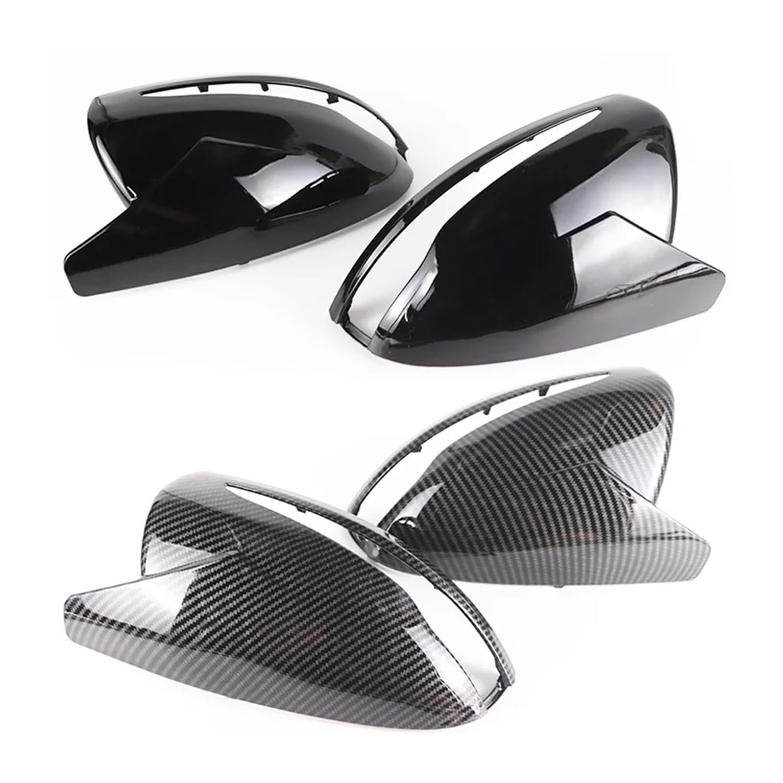 osłona lusterka bocznego 2 szt. do modeli C, GLC, S, E, klasy W205, X253, W222, W213, W238, osłona lusterka wstecznego, lewa strona, karbonowa, czarna(Carbon pattern-1)