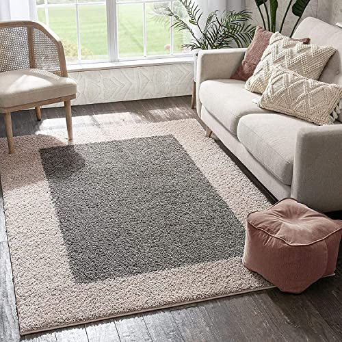 Image of Soft Modern Shag Area Rugs Fluffy Living Room Carpet Comfy Bedroom Home Decorate Floor Kids Playing Mat Size 12x15 Feet Color Multi M1