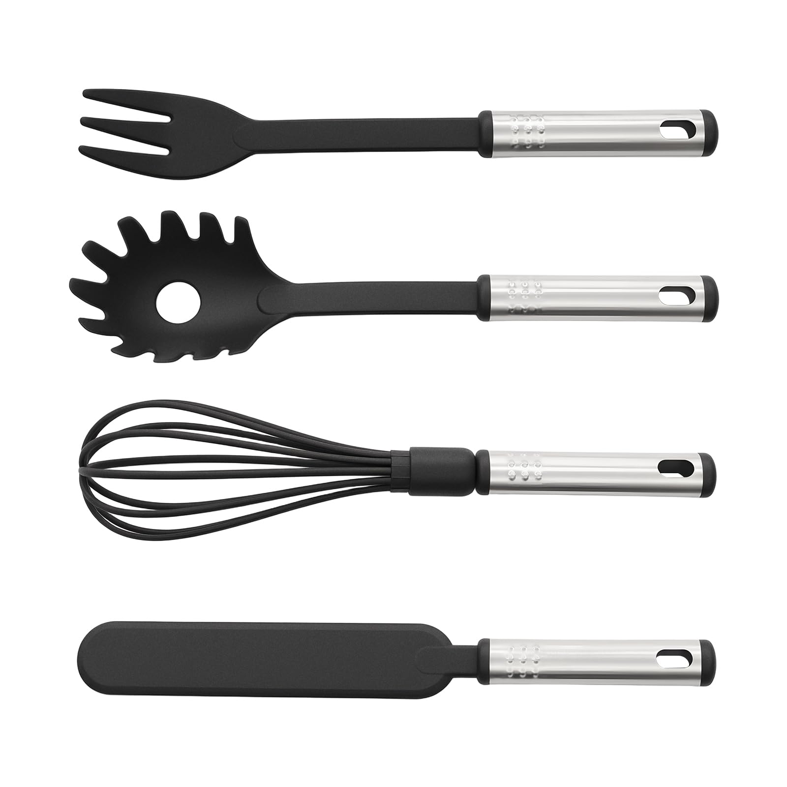 Juego de utensilios de cocina de acero inoxidable y nailon, 40 piezas
