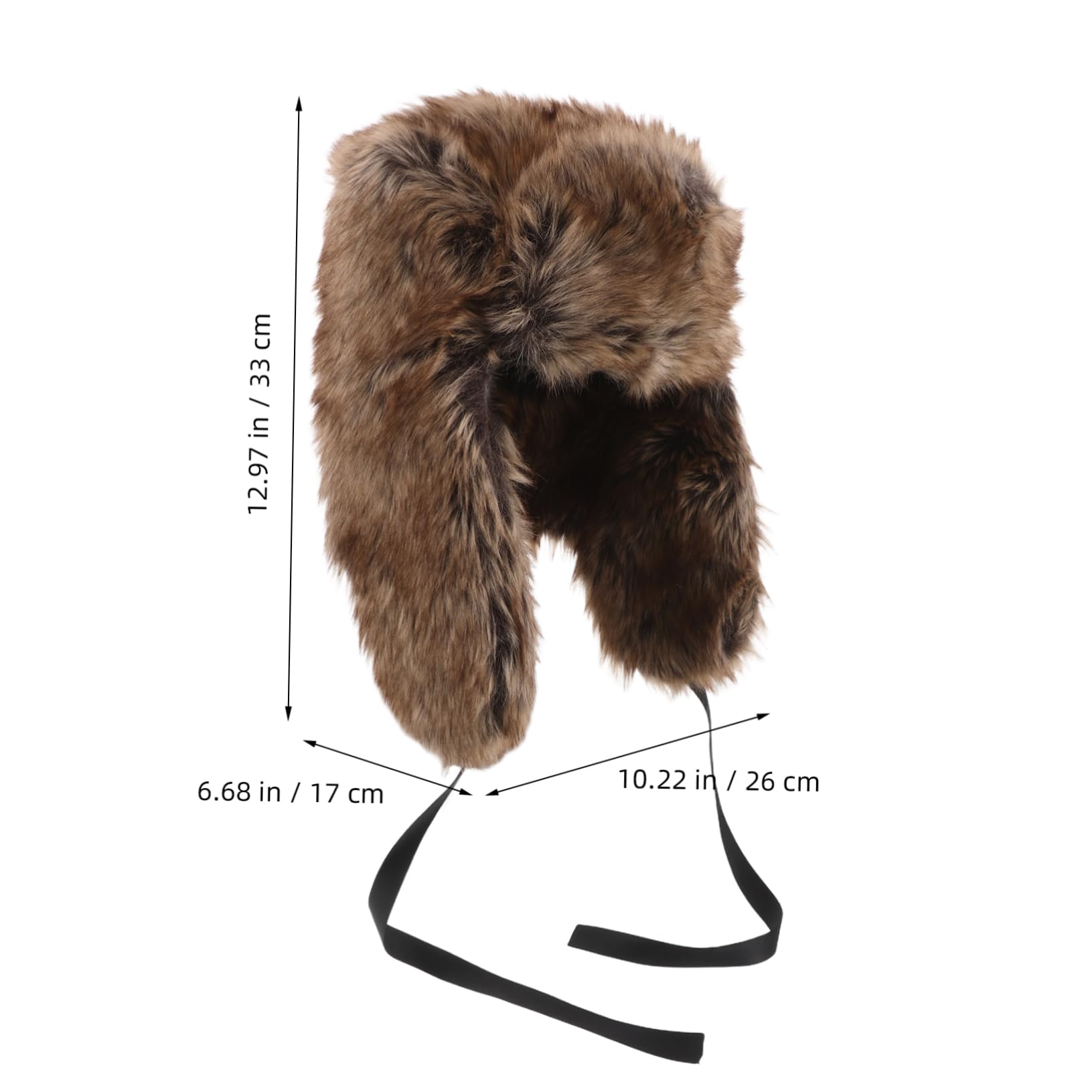 OUNONA Gorro De Piel Sintética De Invierno con Orejeras para Hombres Mayores, Estilo Ruso, Cálido, Y Acogedor, para Actividades Al Aire Libre, Viajes Y Deportes.