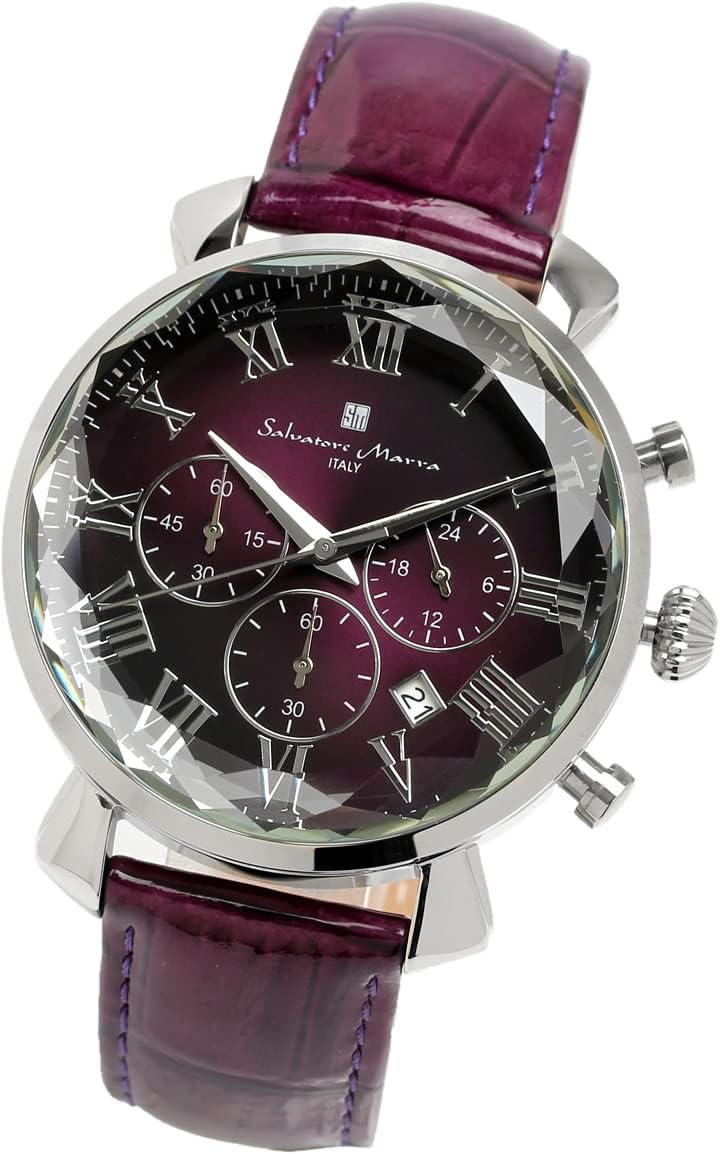 L.L.Bean エルエルビーン ヴィンテージ ロングコート サルバトーレマーラ] 腕時計 ウォッチ 多面カットガラス クロノグラフ