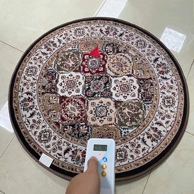 Dalumian Graphene Electric Heating Carpet, Electric Heated Rug w/Adjustable Temperature & Timer, Electric Heated Foot Warmers for Office, Home (47.24 * 47.24in)