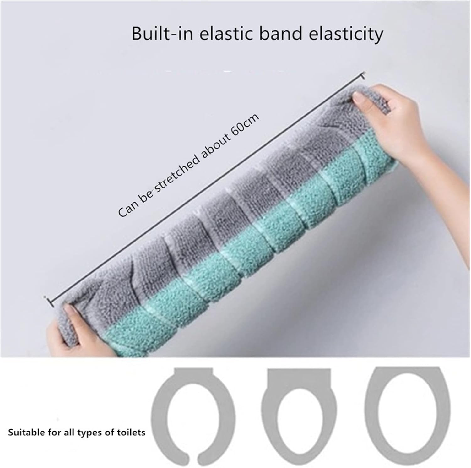 Warm with Handle Universal Toilet Seat Cover