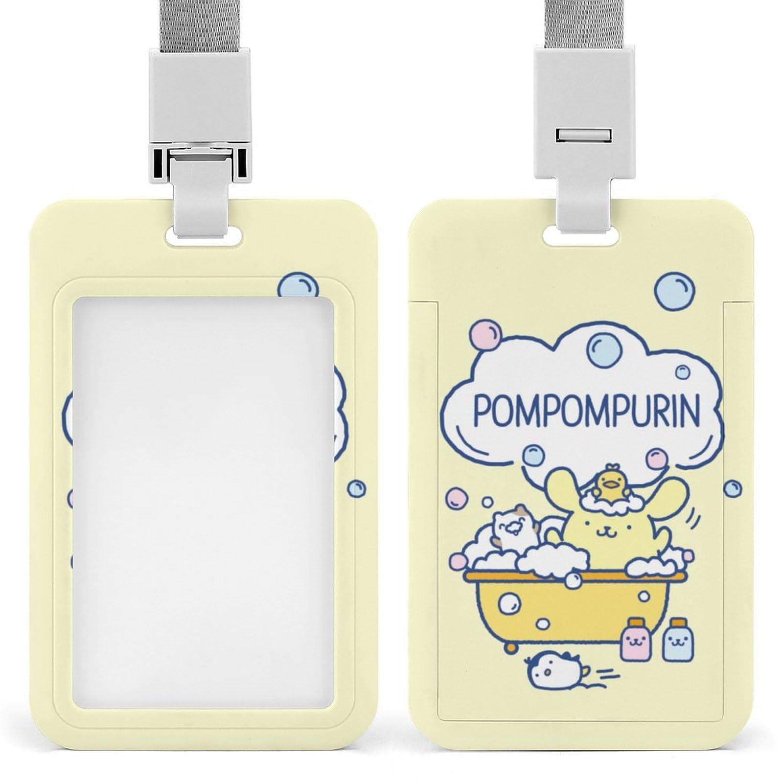 Amazon｜ポムポムプリン IDカードホルダー 名札 ネーム ホルダー