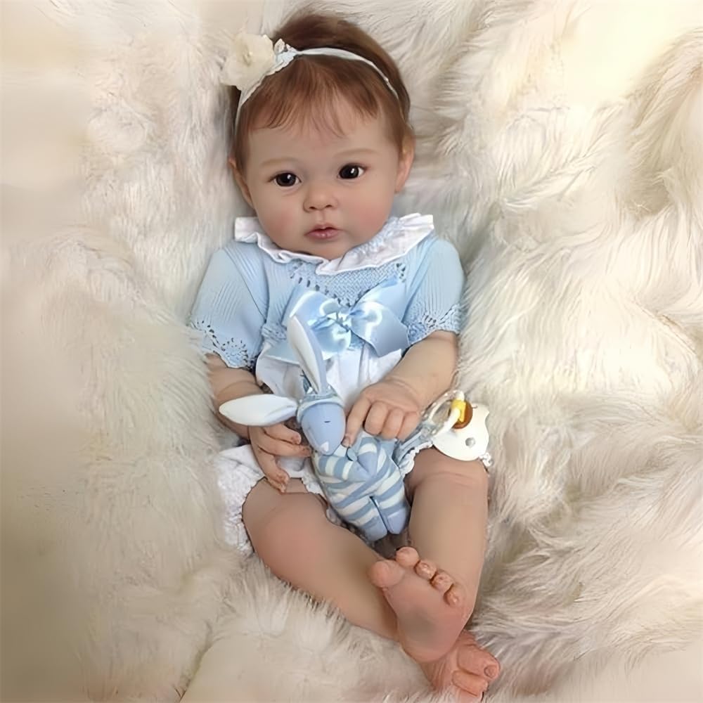 Bambole Reborn Ragazzo - 50cm Realistica Neonato Bambole Fatto a mano Reborn Baby Doll Sembra Un Vero Bambino