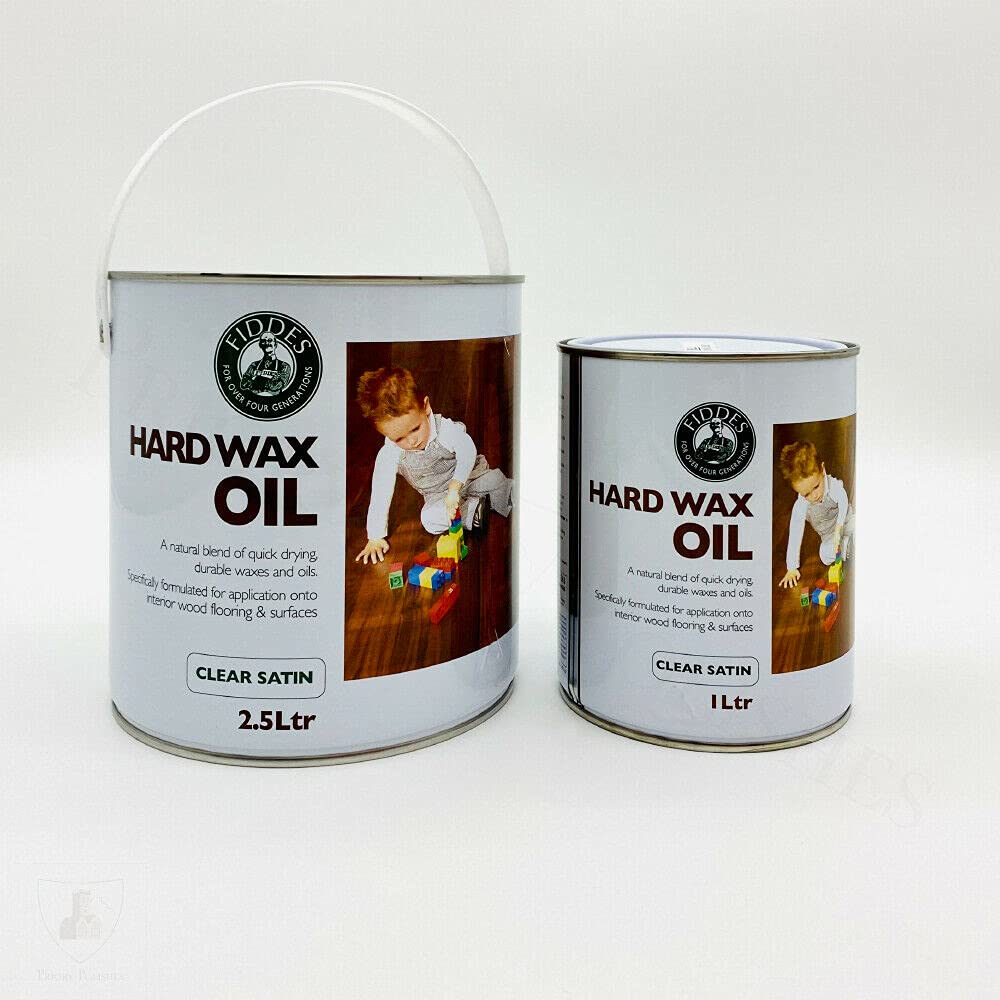 Fiddes Hard Wax Oil - Clear Satin, for Floors, Doors & Furniture (2.5 Litre)