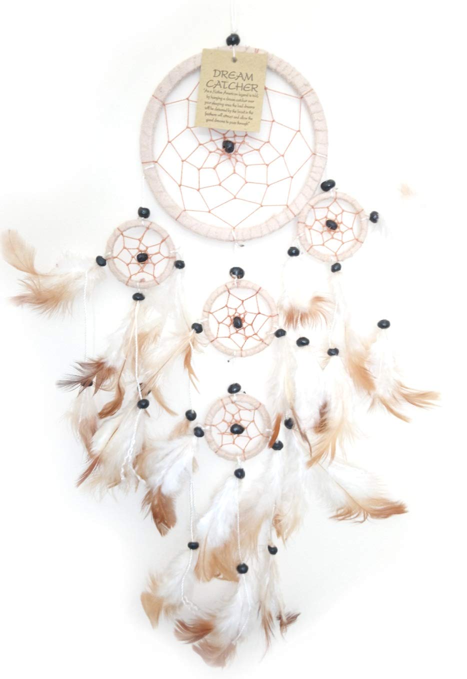 Dream Catchers Beige, Cream, Off White Beige Dream Catcher Feather Dreamcatcher Cream/Off White