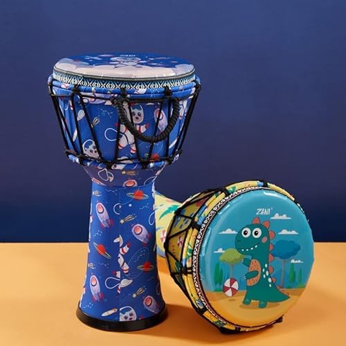 Shaman Drum Djembe Drum 20,32 cm Bateria africana portátil fácil de tocar, bateria para meninos e me