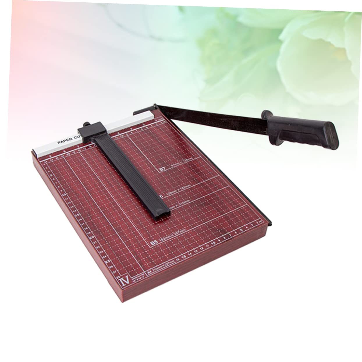 Taglierina Carta A4 a Ghigliottina per Foto e Lavori Manuali | Base Grigliata Robusta in Metallo, Sistema di Bloccaggio Automatico, per Ufficio e Scuola