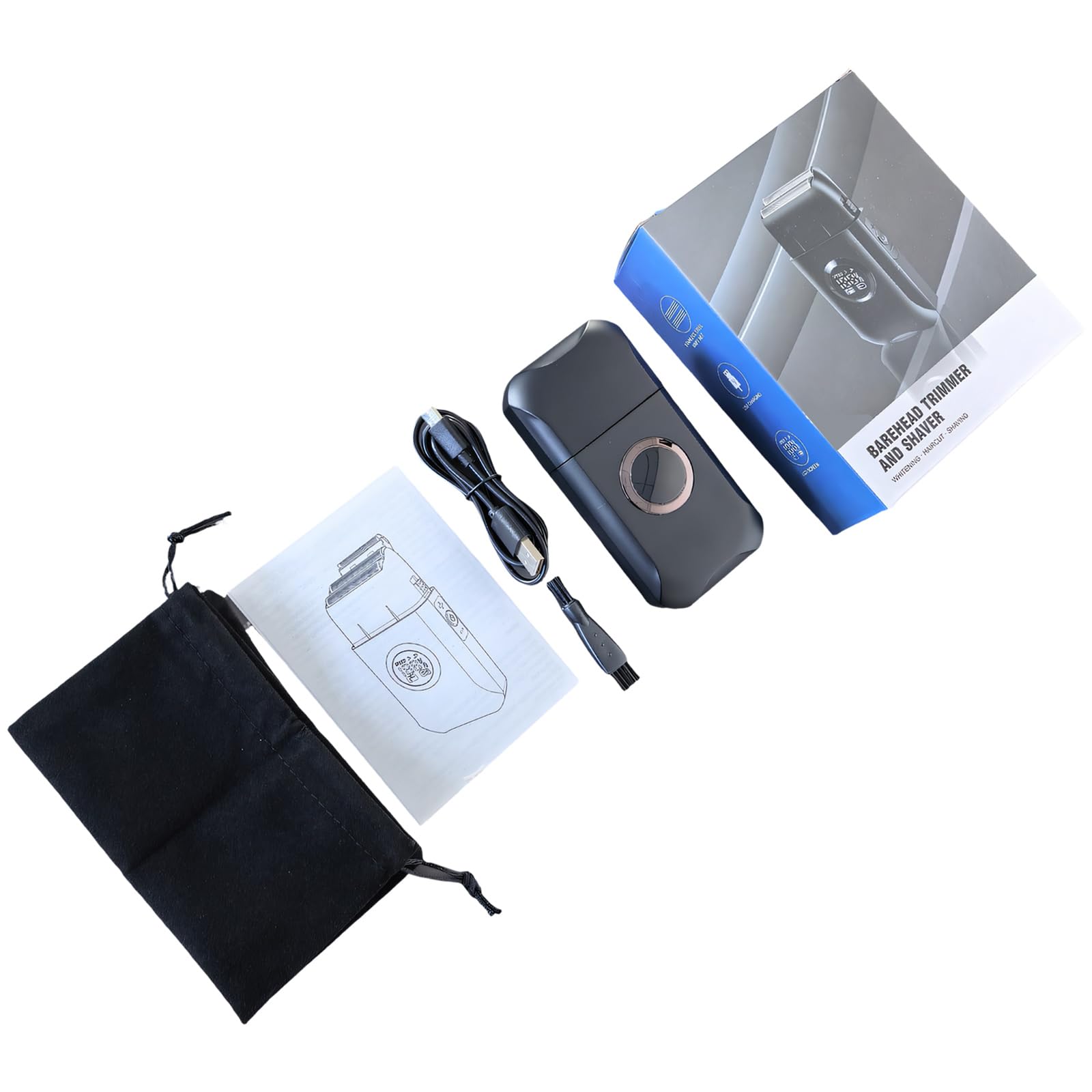 Afeitadora eléctrica recargable USB: cortador impermeable para afeitado rápido de moda 8