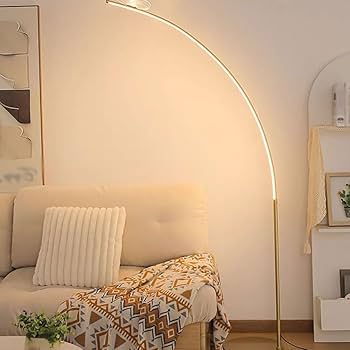 フロアランプ LED アーチ イエロー Amazon.co.jp : モダンなアーチ型フロアランプフロアランプアーチ型
