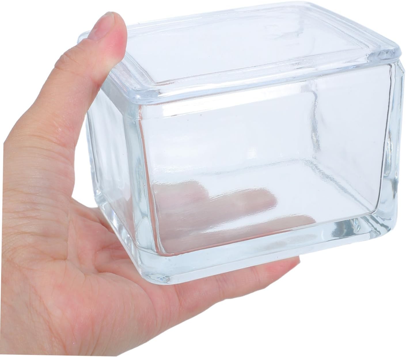 PRETYZOOM Glass Lab Staining Jar for Microscope Slides with Precision-sealed Design and High Transparency, Holds to 20 Slides, for Pathology and Research Laboratory Use