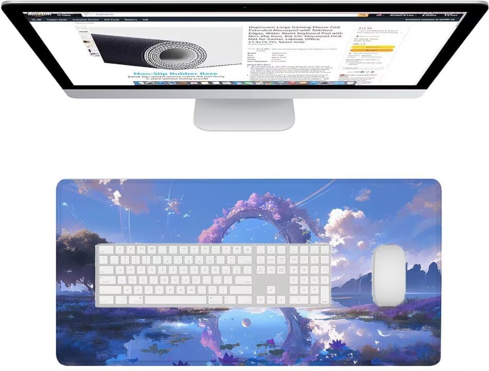 Tapis de souris gaming XXL grand format imperméable antidérapant pour PC de bureau - 3