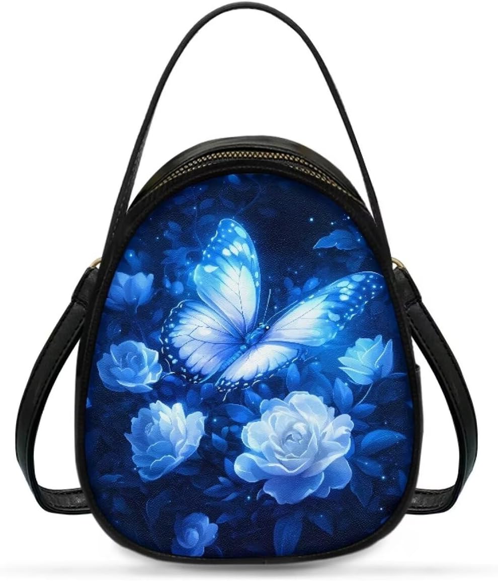 PU Leather Ladies Bag Crossbody Purse with Double Zipper Pocket Women's Double Layer Leather Shoulder Square Bags