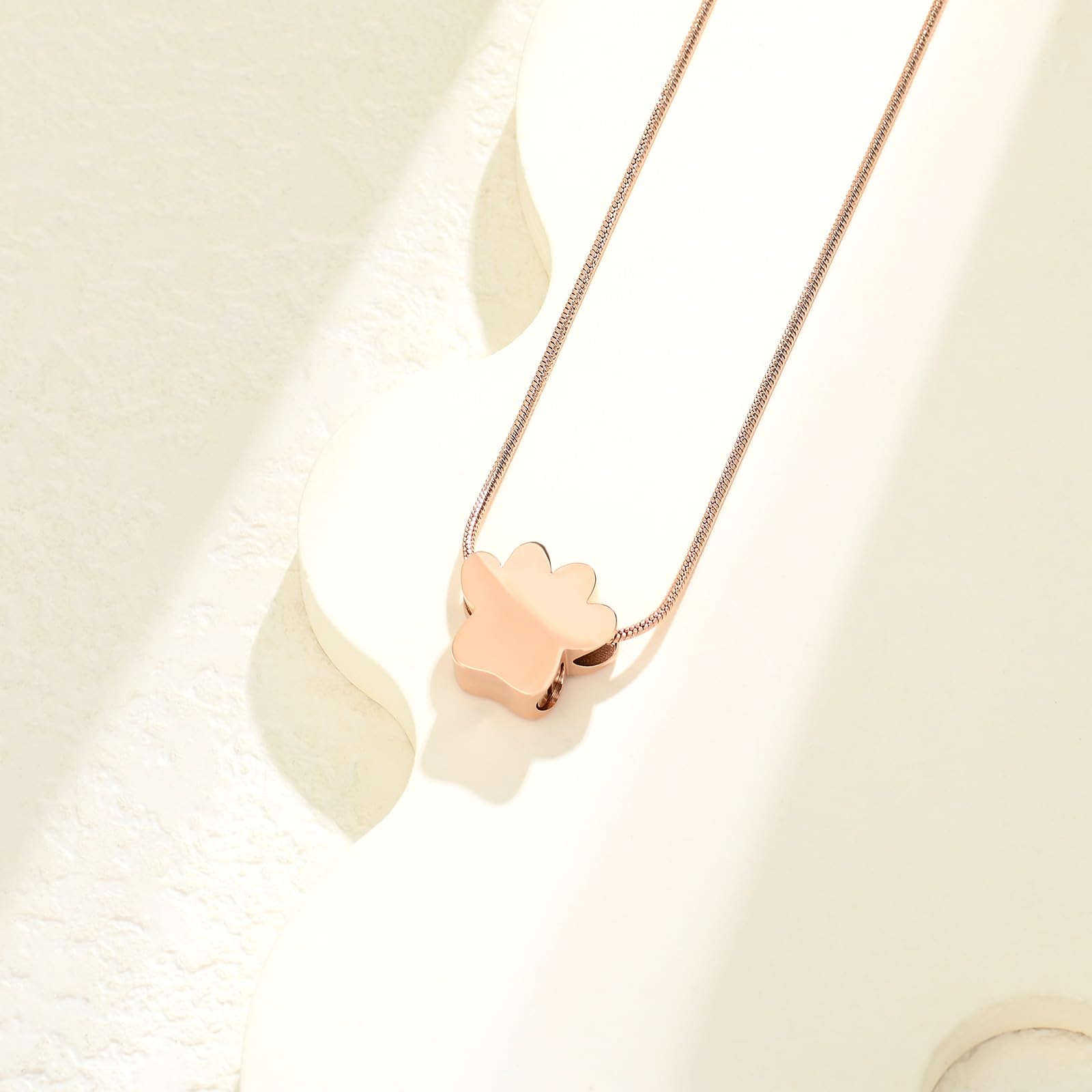 Collana Urna A Forma Di Croce Con Impronta Di Zampa – Gioiello Crematorio In Acciaio Inox Con Kit Di Riempimento