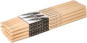 Drum Sticks,5A Drumsticks,12 Pairs Classic Maple Wood Drumsticks for Drums and Electronic Set, Professional Musical Instrument Percussion Accessories
