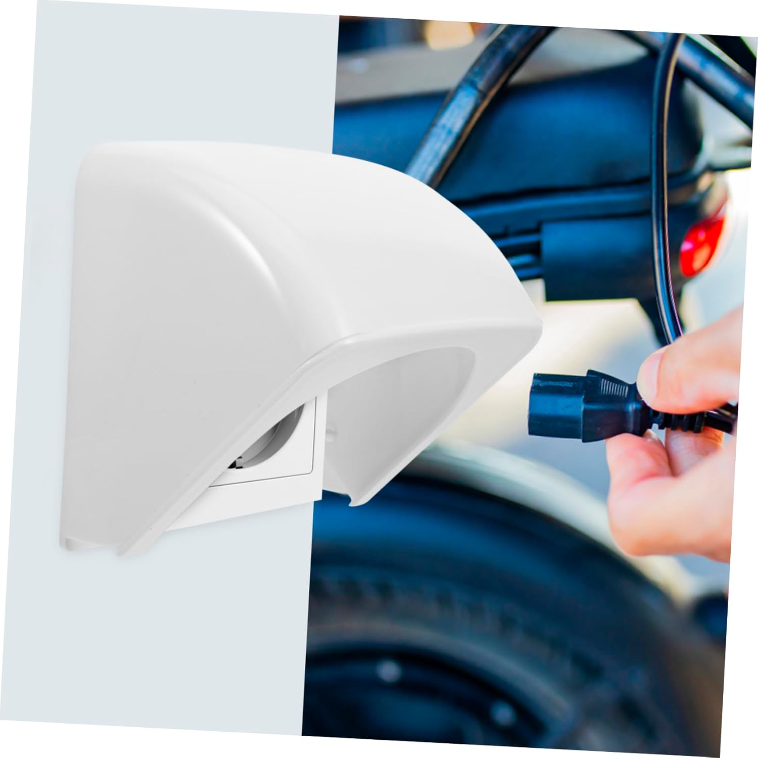 5pcs Wall Outlet Cover Outdoor Receptacle Protector Easy Install Cover for Bathroom and Garden Weatherproof Socket Guard Versatile Design for Electric Outlets