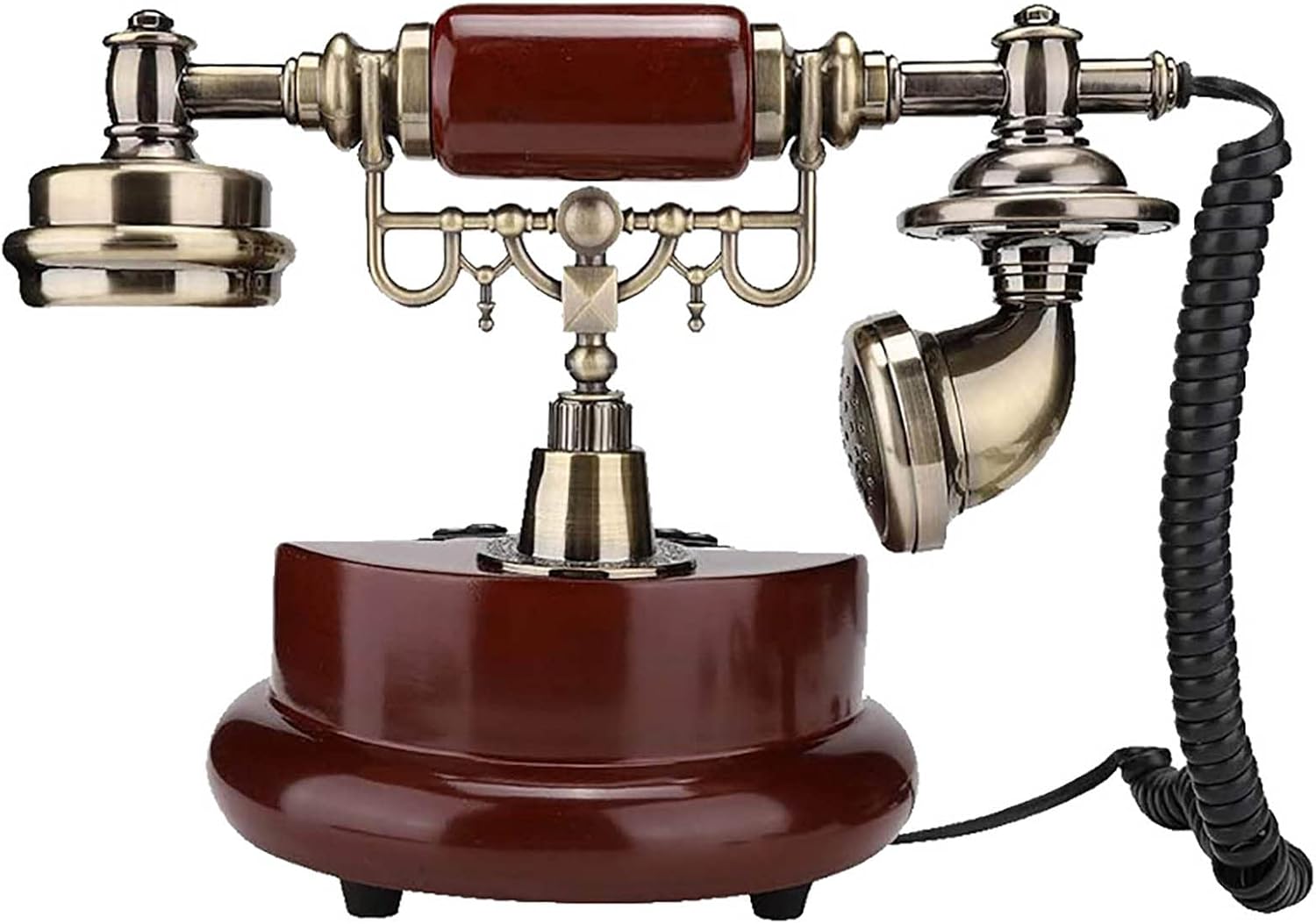 Retro Telephone Home Living Room Retro Resin Landline Decorative Telephone Telephone Cafe Bar Window Decorative Home Decoration Props