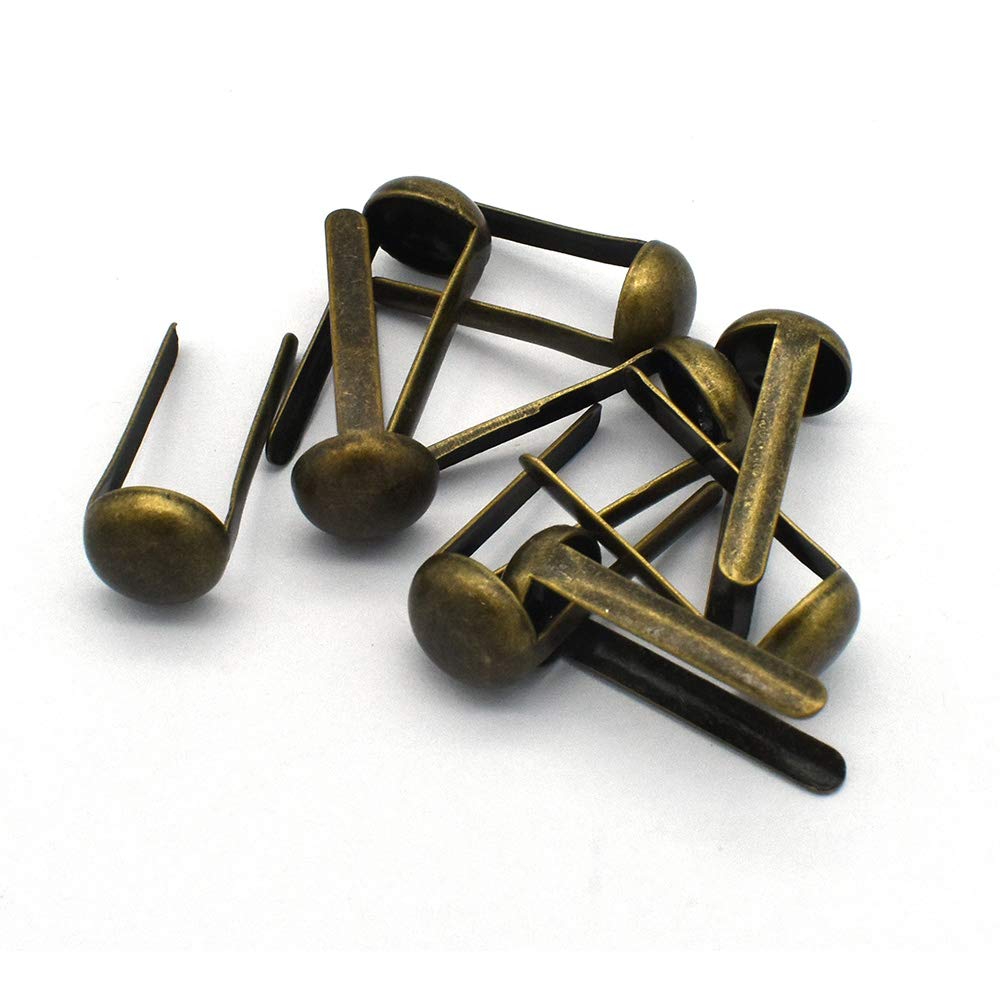 Nailhead Rivet Studs Spike Claw Dome Antique Bronze Iron Making Hardware Purse Handbag Craft Bag Leather DIY Accessories Supplies 50pcs
