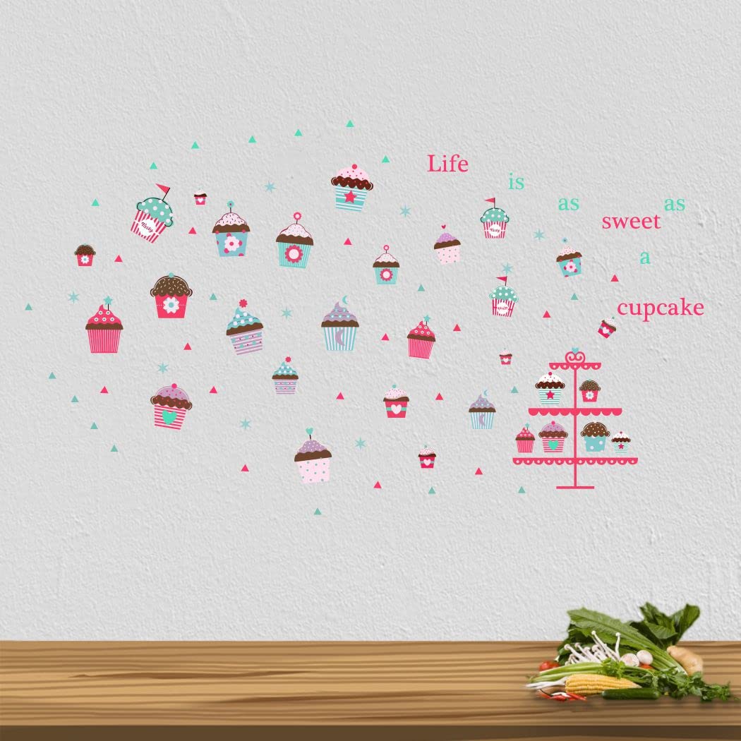 Delight Art Cupcake DesignKitchen Sticker Size - (137 * 80) cm Model id - (DAMC00362L)