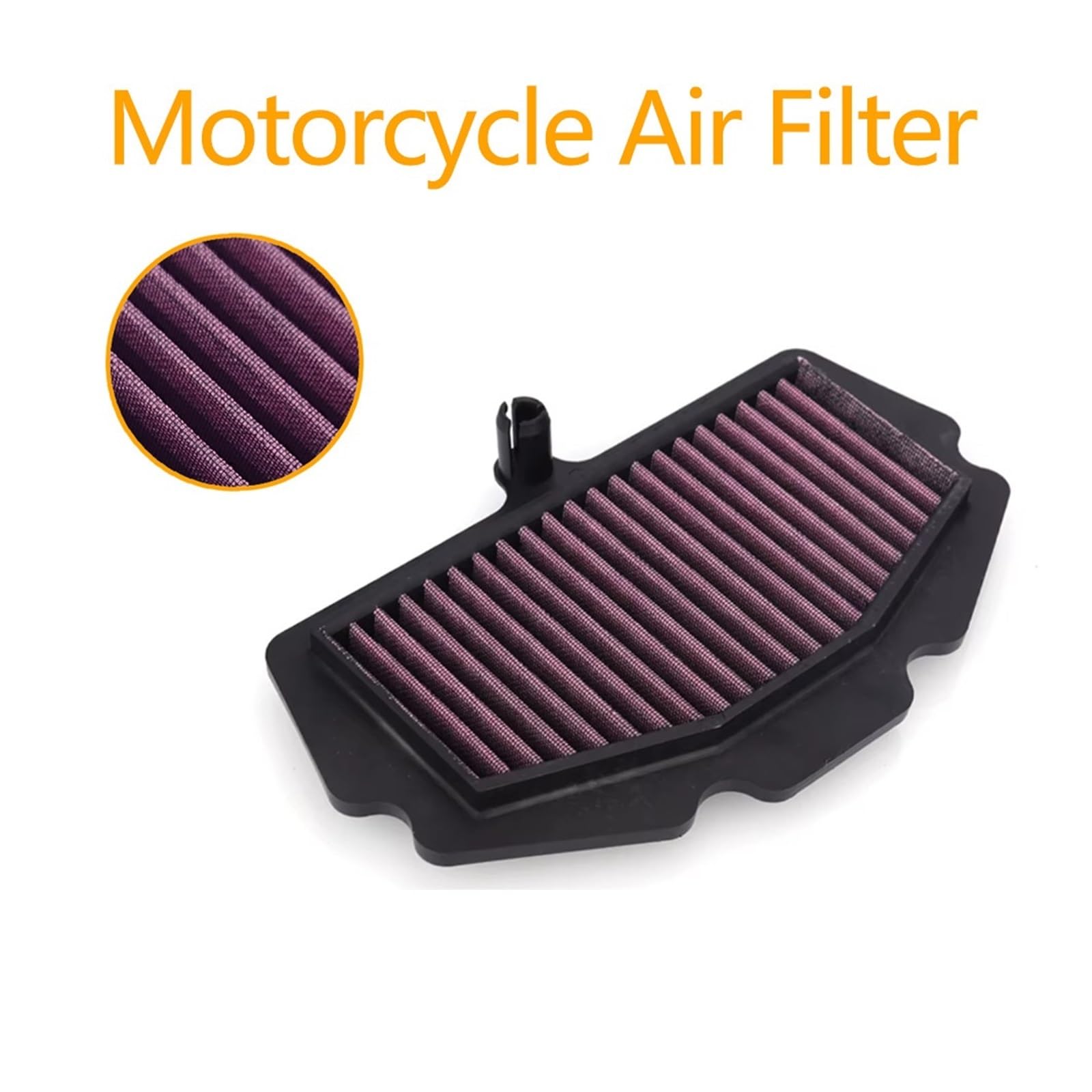 Filtro Aire Motocicleta para KA&WASAKI Z400 ABS ZX-4R ZX-4RR ZX4R ZX4RR ZX 4R 4RR 7 Híbrido para Ni&nja 400 500 Filtro Aire para Motocicleta Limpiador Admisión Elemento