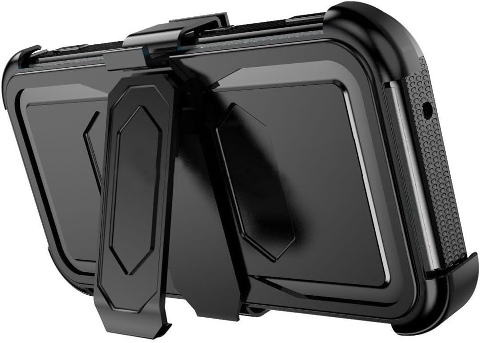 J.west Galaxy Grand Prime/Go Prime Case Rugged Holster Dual Layer Case [Kickstand][Belt Swivel Clip] for Samsung Galaxy Grand Prime (G530 G530H G530F G530M G530T G530AZ S920C), Black