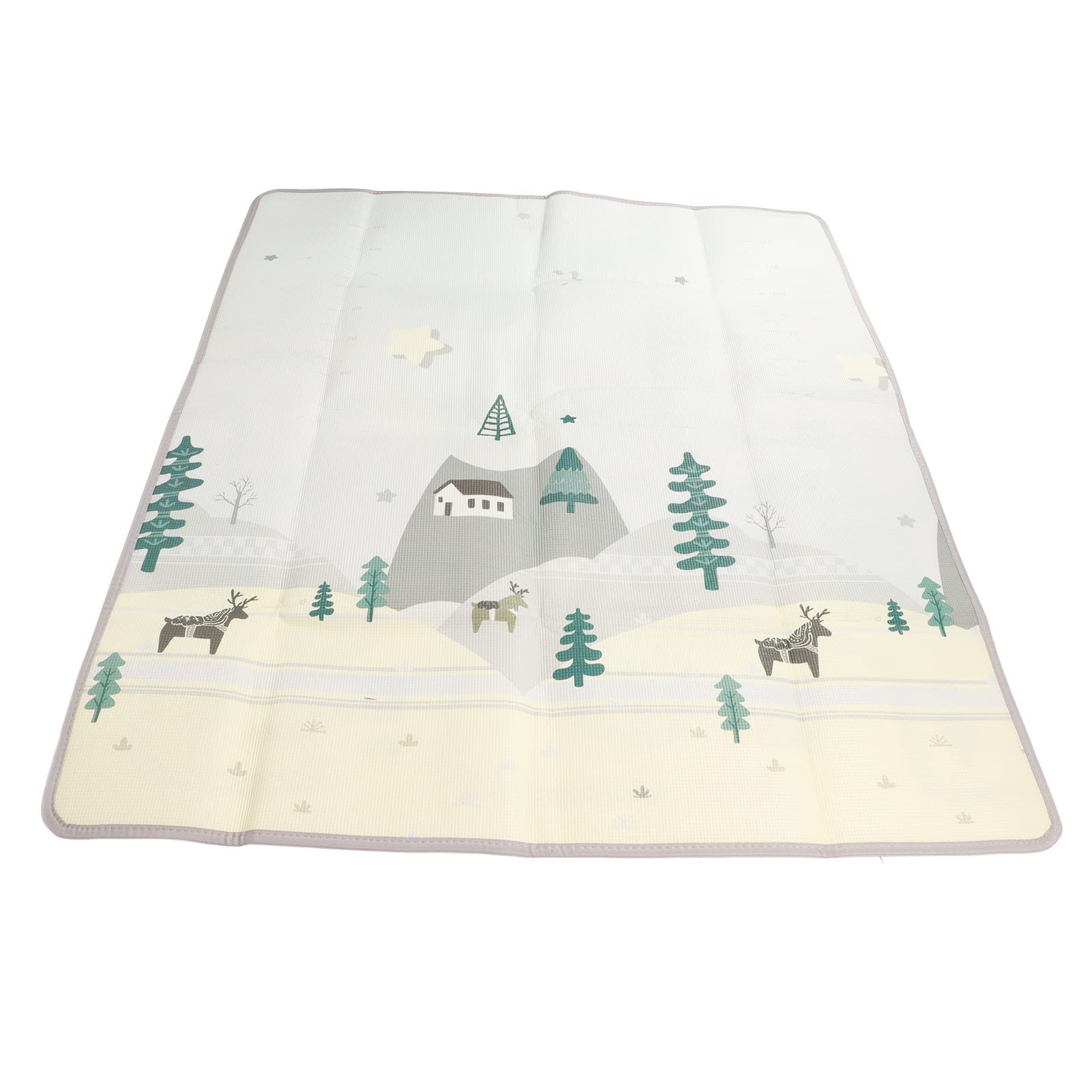 Brrnoo Alfombra de Juegos para el Suelo del bebé, Alfombra del Suelo del bebé con Bolsa de Almacenamiento Alfombra de Juegos para Bebés de 180x150 Cm, Almohadilla Rectangular para