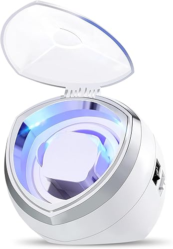 Enrollador de reloj automático individual con motor silencioso, 4 ajustes de modo de rotación, adecuado para reloj de pulsera para hombres y mujeres