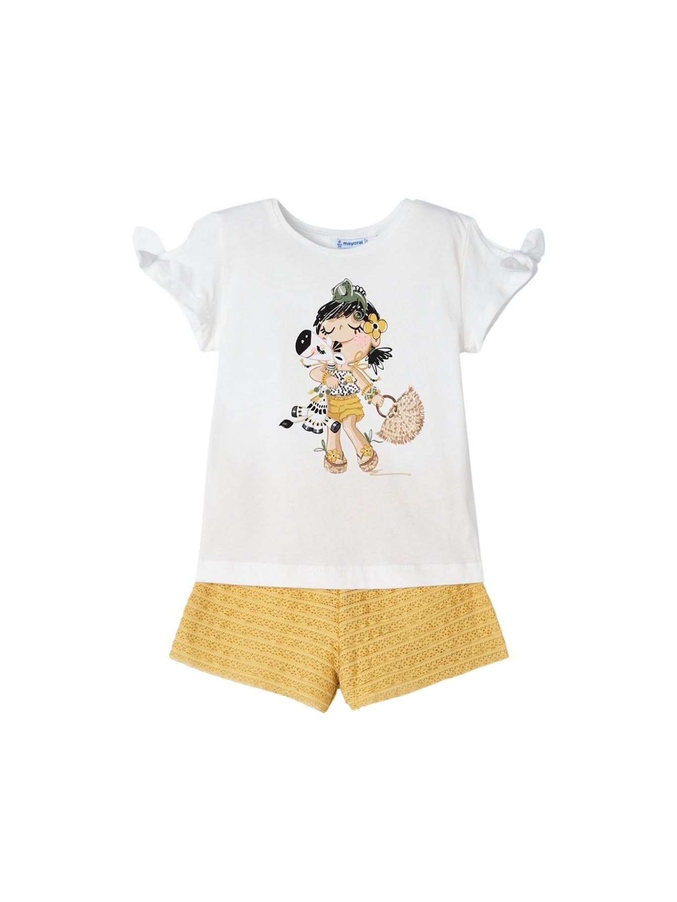 Mayoral Conj. Short Volantes para niña