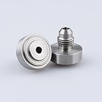 Vista 3 de AC PERFORMANCE -4 AN Macho de soldadura en Bung Fitting Steel, Pack de 2