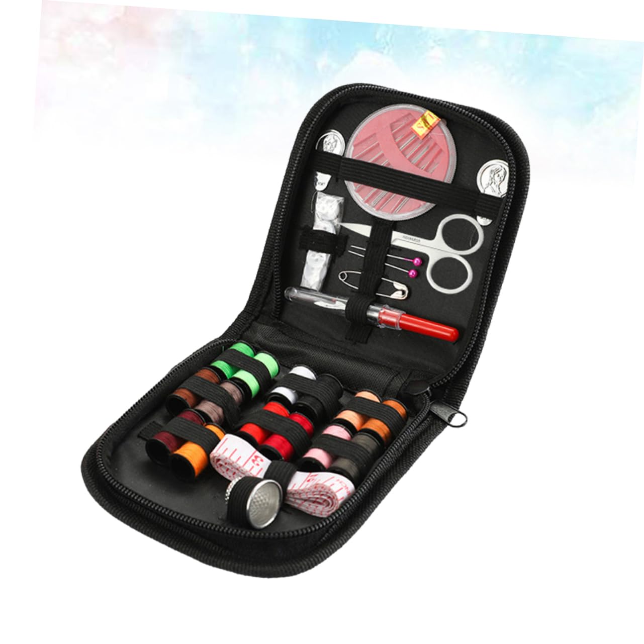 STOBOK 3sets Cucito Portatile Da Viaggio Da Kit Completo Di Attrezzi Per Cucire Con Forbici Filo e Ago Per Casa e Viaggi