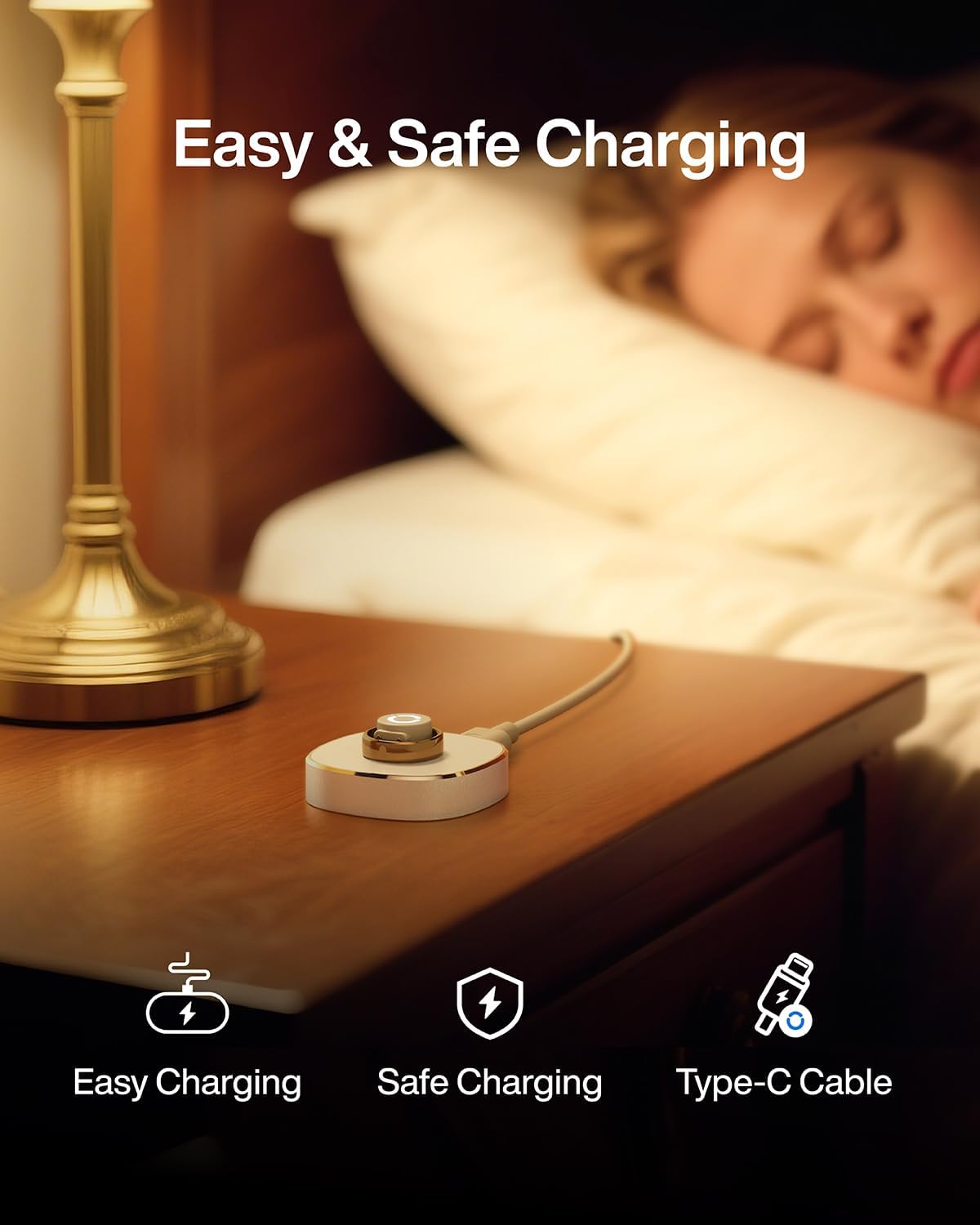 RingConn Charger - Charging Dock and Type-С Cable - Charger for RingConn Gen 1 / Gen 2 / Gen 2 Air Smart Ring All Ring Sizes