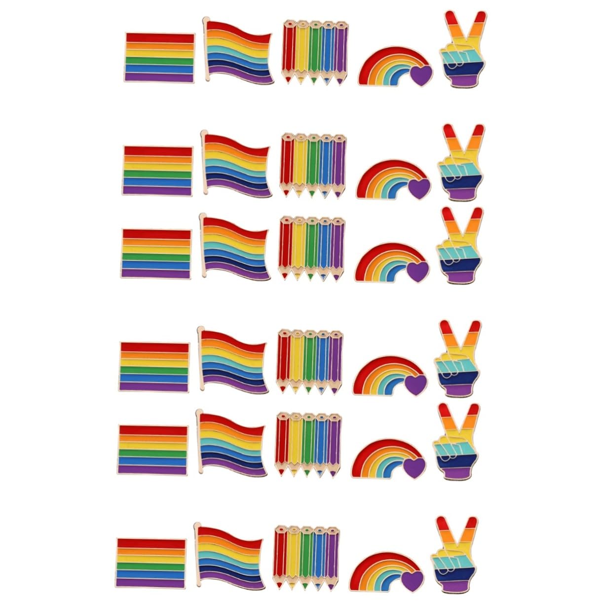 SHERCHPRY 30stücke Teiliges Bunter Regenbogen-broschen Für Kostüme Und Kleidung Kreative Anstecker Für Feste Partys Und Anlässe Aus Hochwertigem Legierungsmaterial Vielseitig Einsetzbar