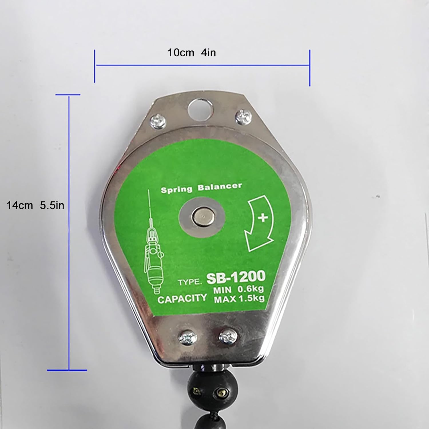 High Strength Spring Balancer - Retractable Tool Holder with 150cm Cable and Hook for Factory Workshop - Durable Hanging Equipment for Optimal Workspace Efficiency