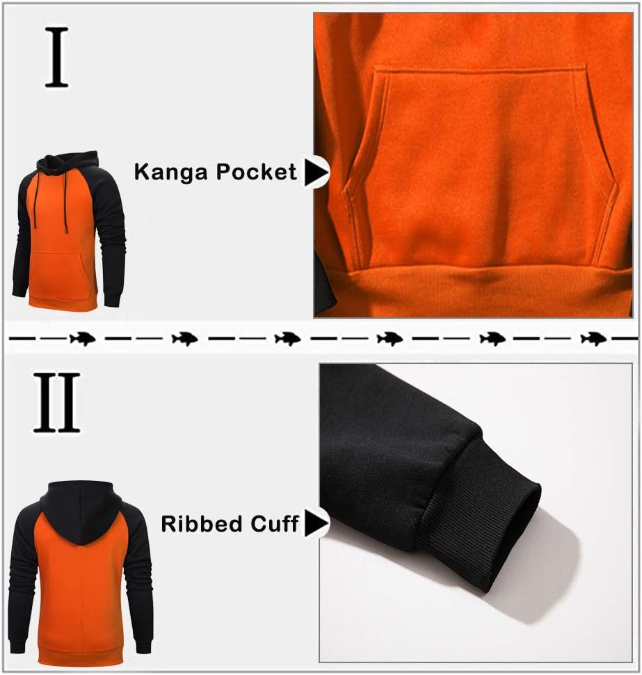 DUOFIER Hoodies for Men Pullover Hooded Sweatshirt with Kange Pocket - Image 5