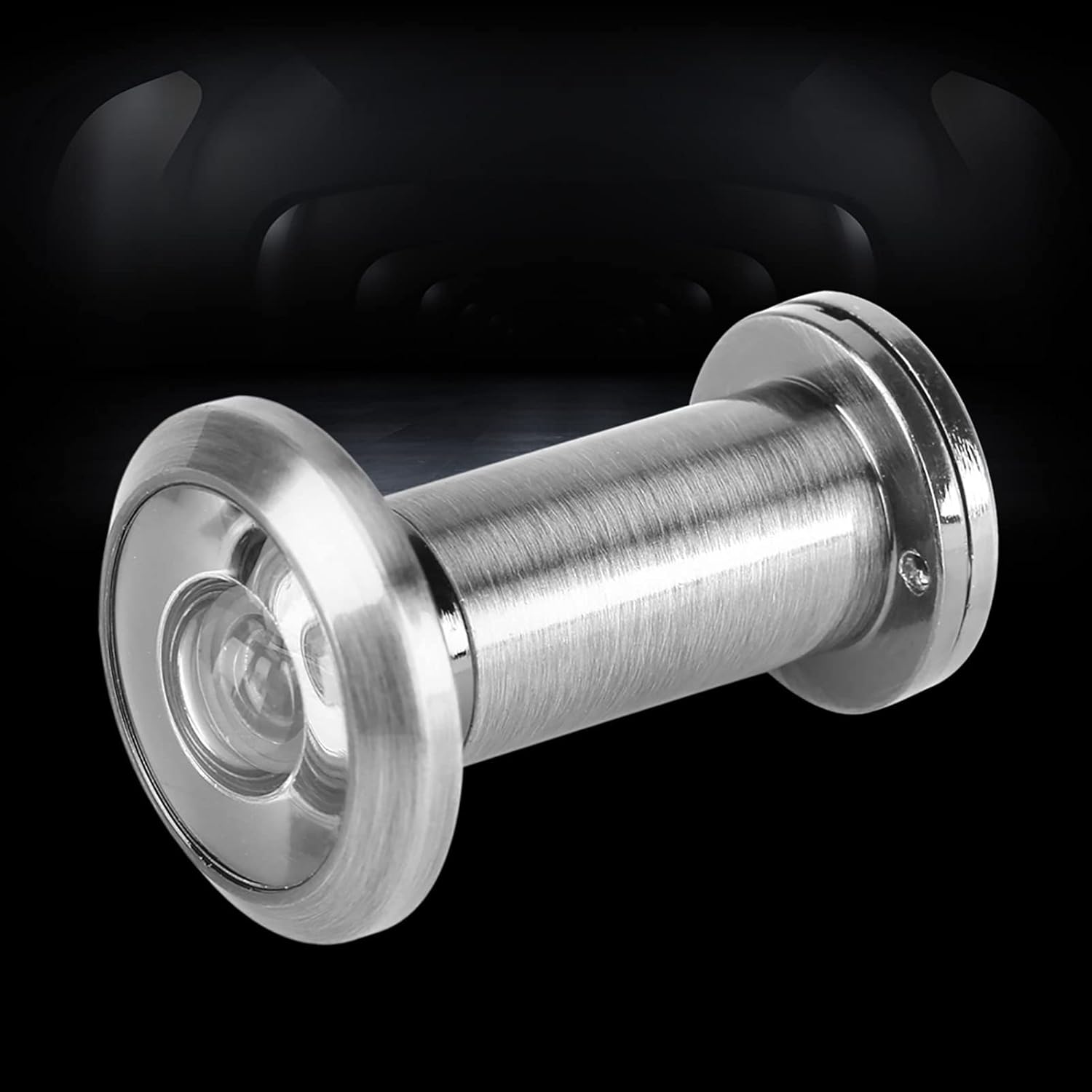 200 Degree Wide Viewing Angle Door Viewer Heavy Duty Cover for Security Doors (Brushed)