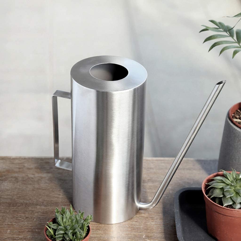 Regadera Plantas Flores Regadera De 1500Ml, Regadera De Acero Inoxidable for Flores Caseras, Regadera De Boca Larga for Regar Plantas Regadera De Interior