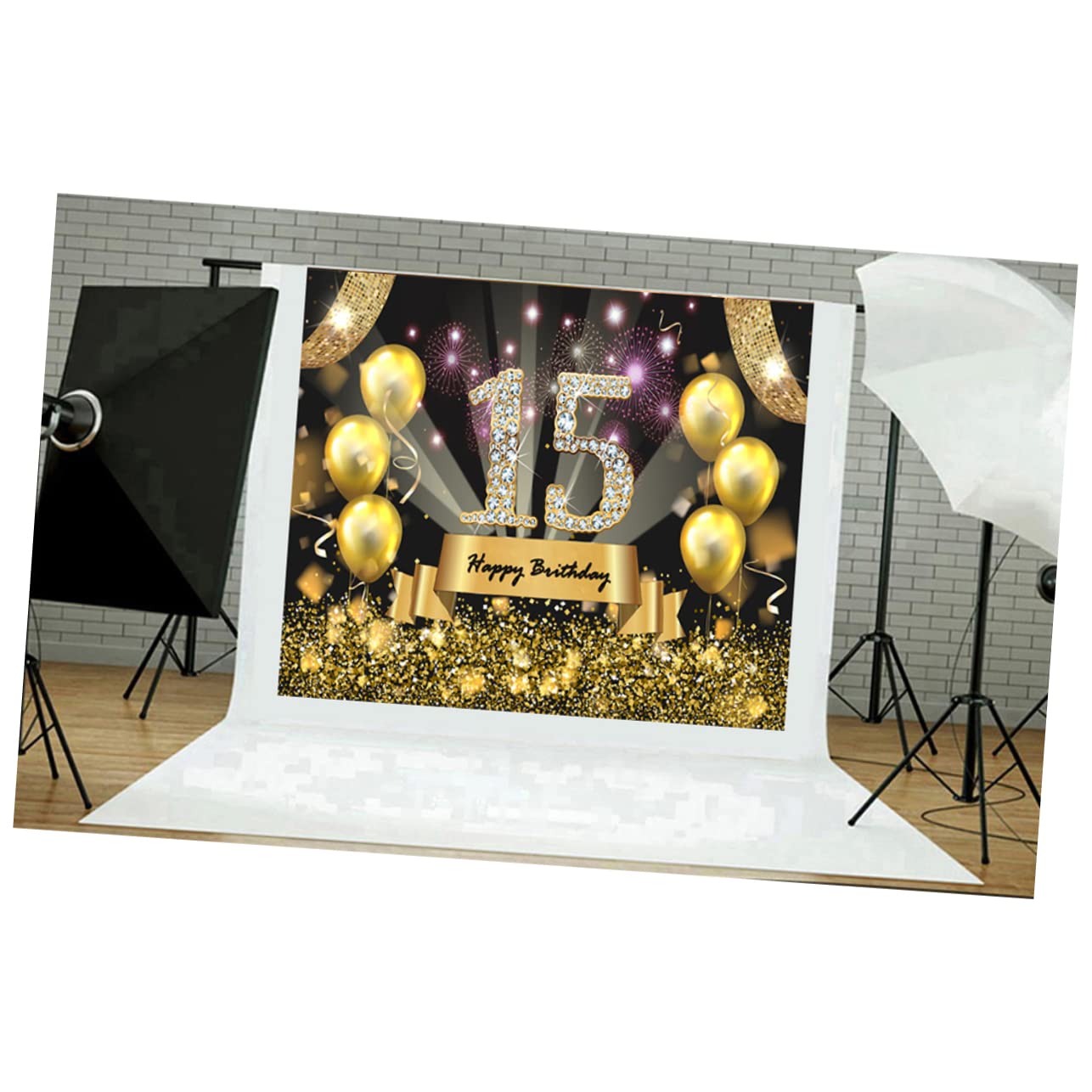 Objetos decorativos foto y pancarta de feliz aniversario para eventos familiares